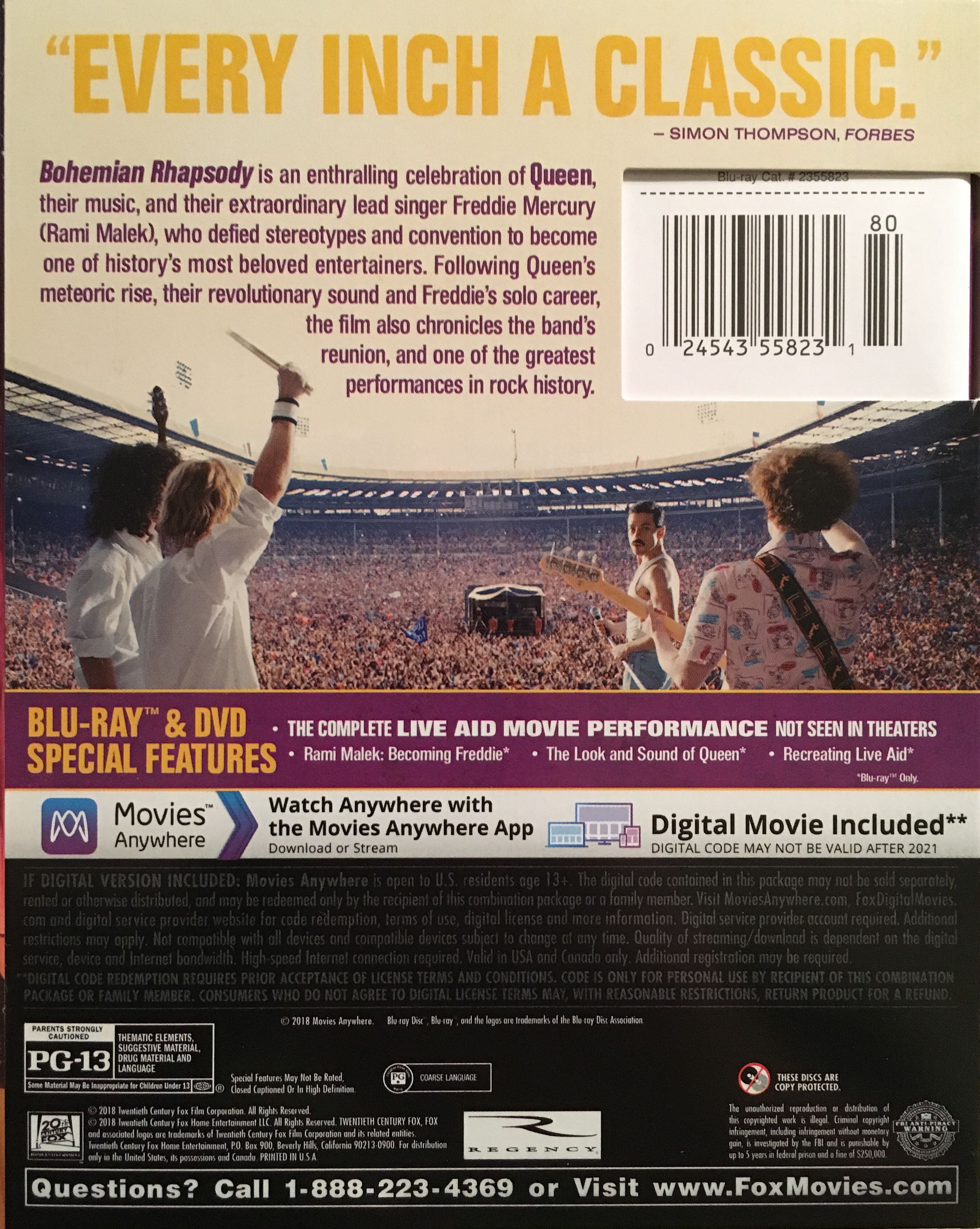 Bohemian Rhapsody  movie collectible [Barcode 024543558231] - Main Image 2
