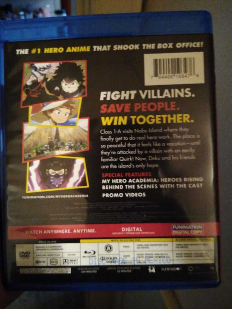 My Hero Academia: Heroes Rising Blu-ray movie collectible [Barcode 704400103476] - Main Image 2