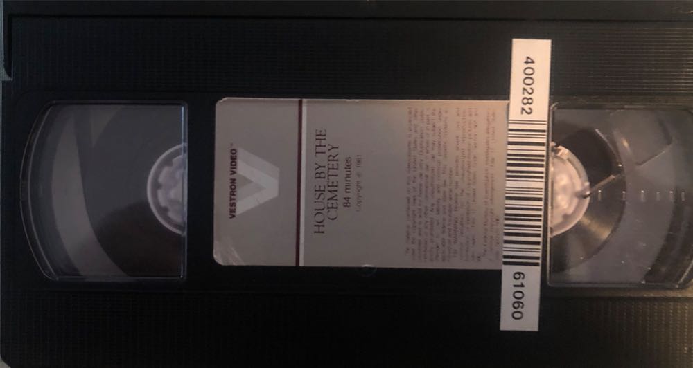 House By The Cemetery VHS movie collectible [Barcode 028485141360] - Main Image 3