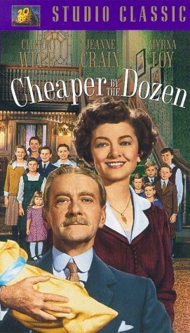 Cheaper By the Dozen ! VHS Clifton Webb, Myrna Loy, Jeanne Crain, Betty Lynn