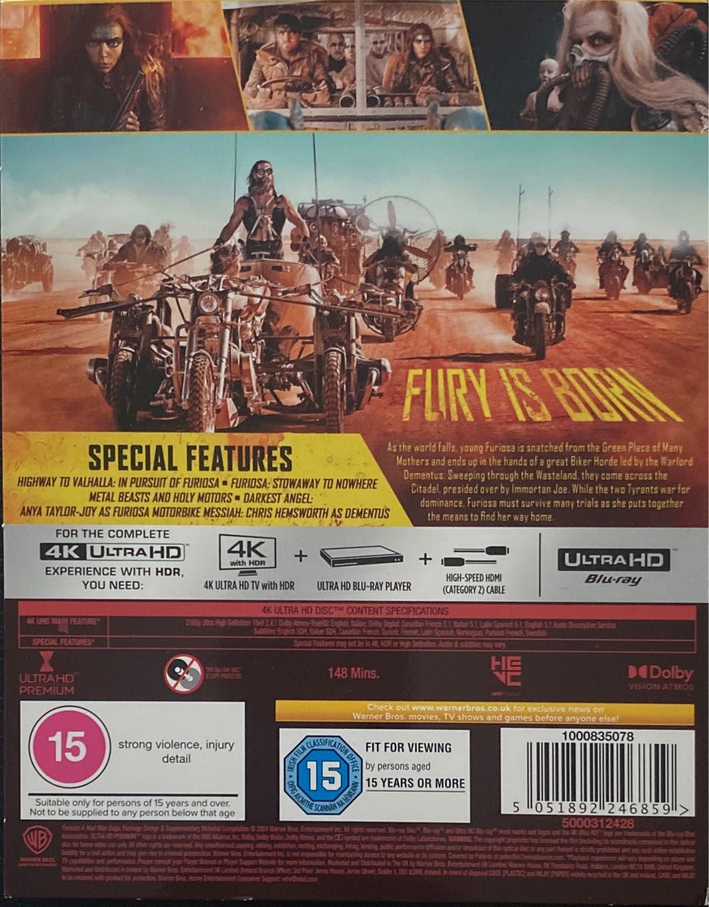 Furiosa: A Mad Max Saga Fandango at Home movie collectible [Barcode 5051892246859] - Main Image 2