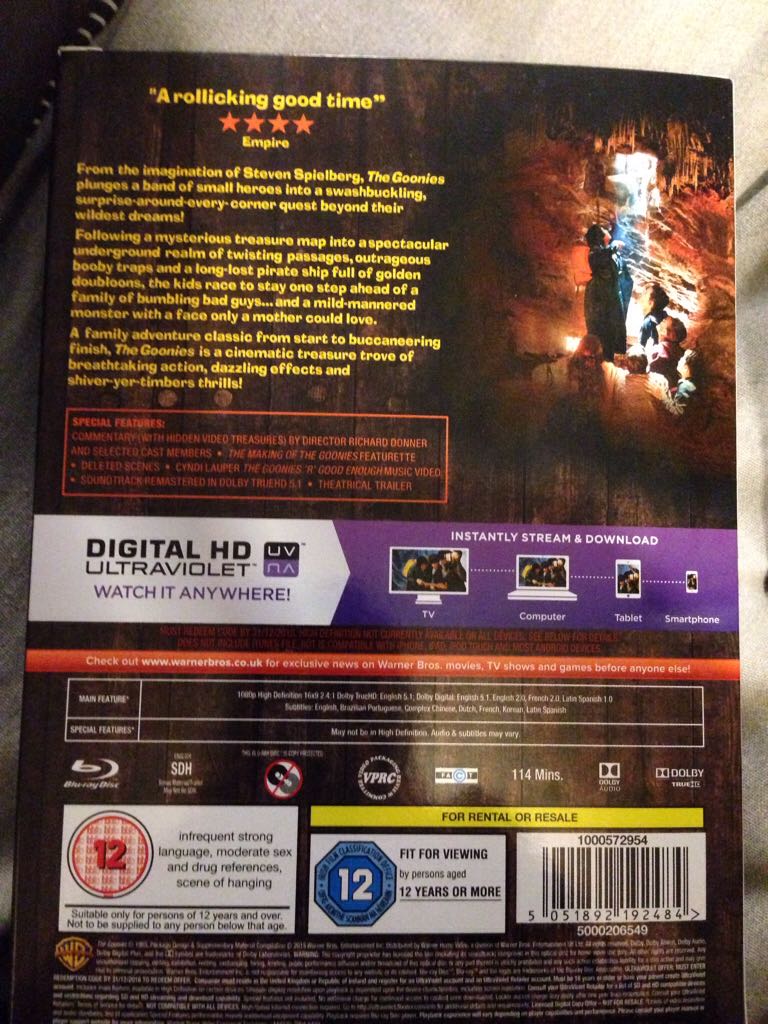 The Goonies Limited Edition Br Box Set Blu-ray movie collectible [Barcode 5051892192484] - Main Image 2