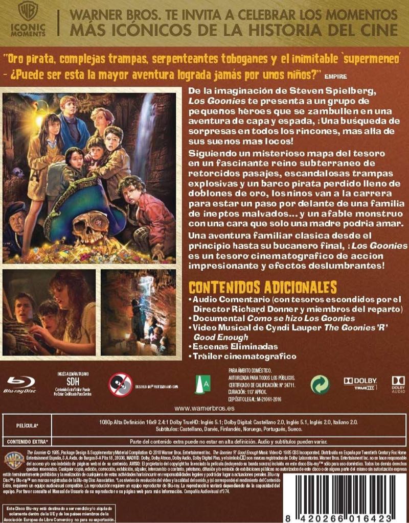 Los Goonies Blu-ray movie collectible [Barcode 5051893035988] - Main Image 2