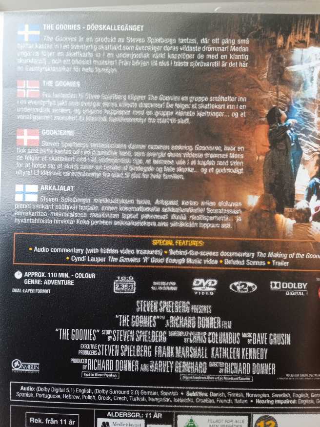 The Goonies DVD movie collectible [Barcode 5051895038581] - Main Image 2