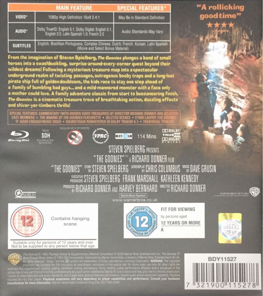The Goonies Digital Copy movie collectible [Barcode 7321900115278] - Main Image 2