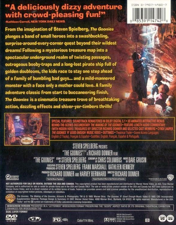 The Goonies Digital Copy movie collectible [Barcode 8539114742] - Main Image 2