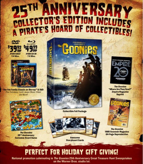 The Goonies (25th Anniversary Collector’s Edition) Blu-ray movie collectible [Barcode 883929118335] - Main Image 2