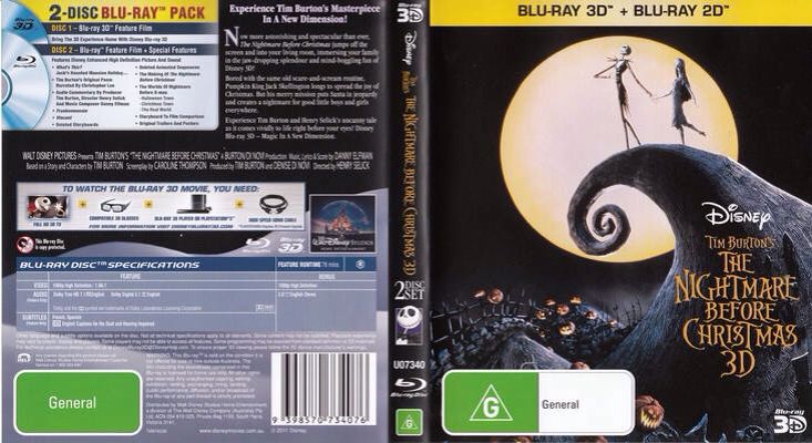 The Nightmare Before Christmas Blu-ray movie collectible [Barcode 786936807370] - Main Image 2