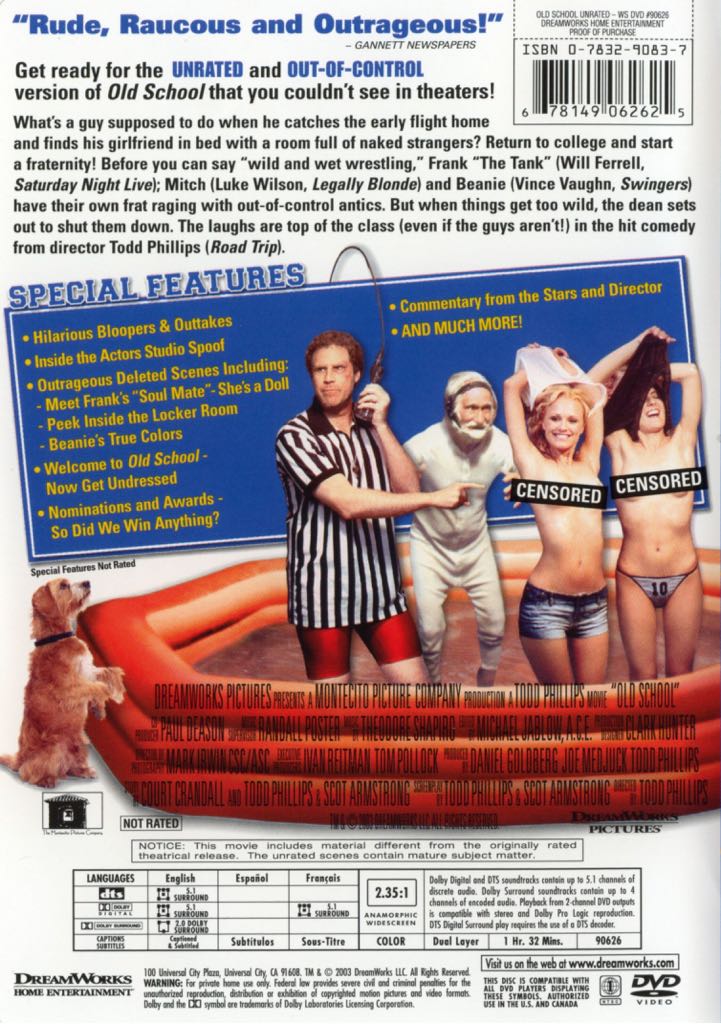 Old School DVD-R movie collectible [Barcode 35165576] - Main Image 2