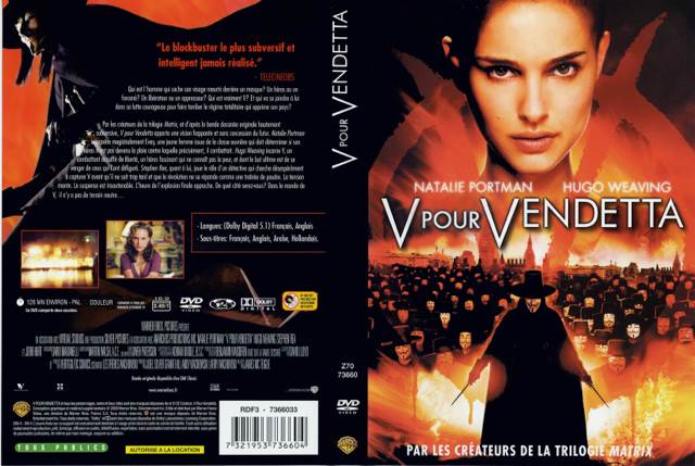 V for Vendetta DVD movie collectible [Barcode 012569736603] - Main Image 2