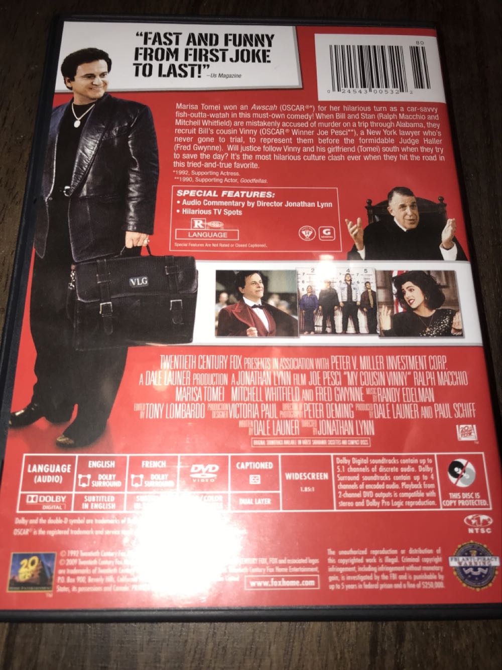 My Cousin Vinny DVD movie collectible [Barcode 024543005322] - Main Image 4