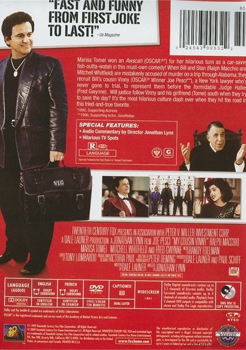 My Cousin Vinny DVD movie collectible [Barcode 024543428619] - Main Image 3