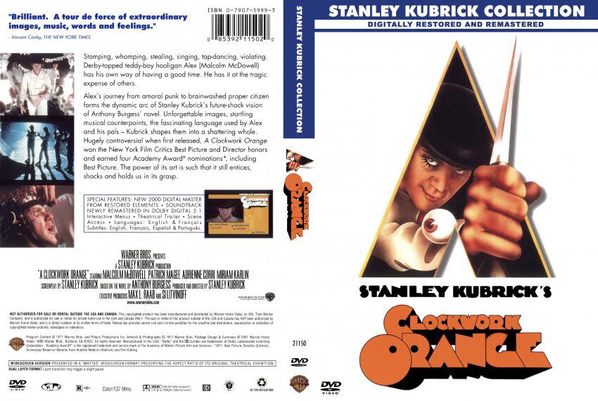 Clockwork Orange DVD movie collectible [Barcode 085392115020] - Main Image 2