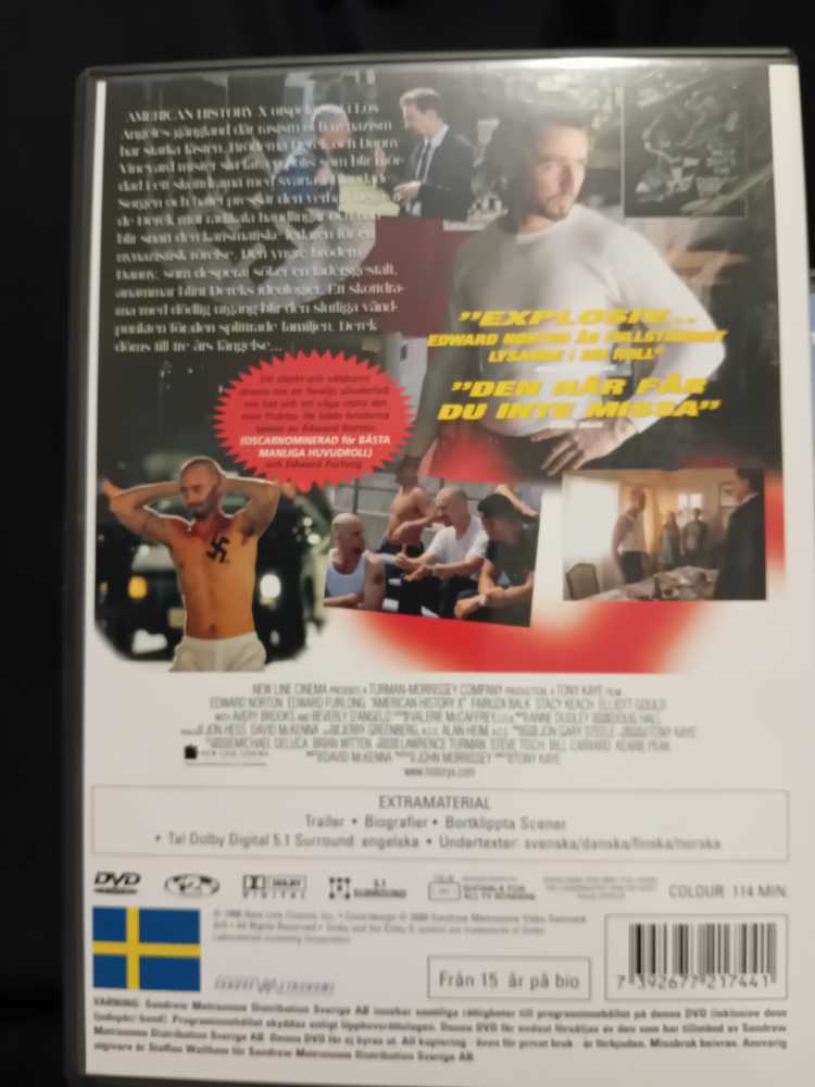 American History X DVD movie collectible [Barcode 7392677217441] - Main Image 2
