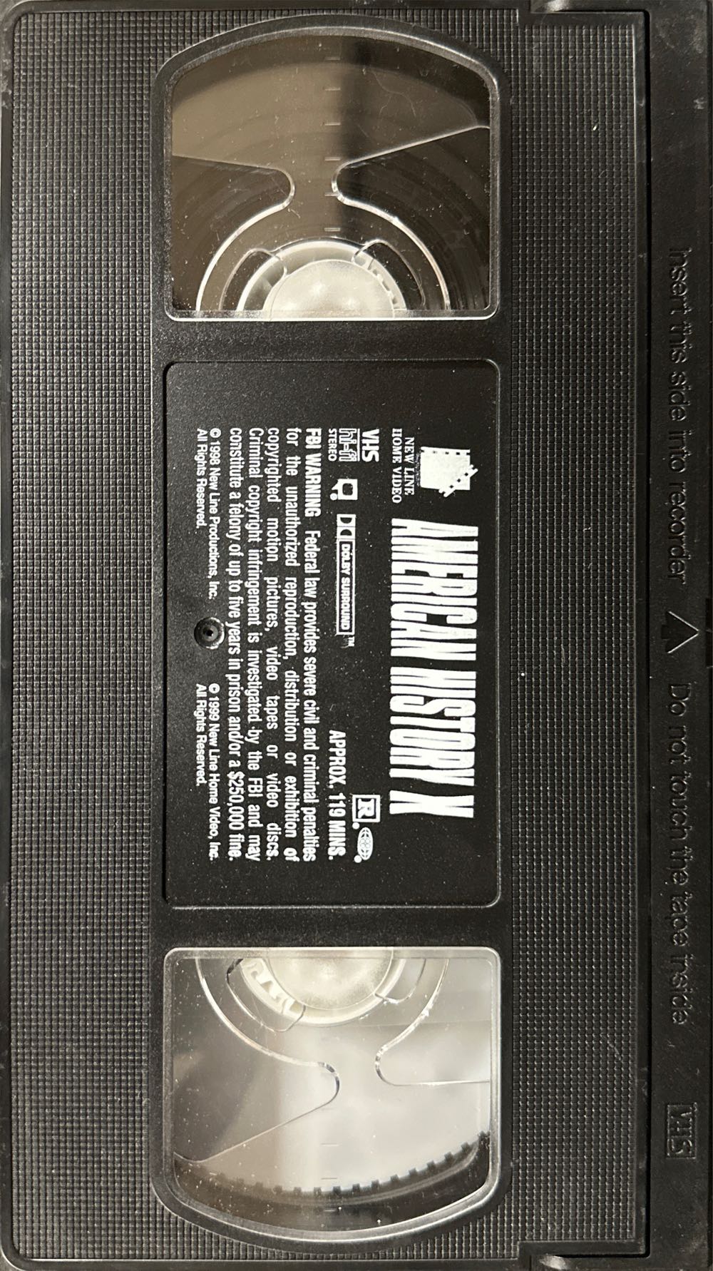 American History X VHS movie collectible [Barcode 794043471537] - Main Image 4