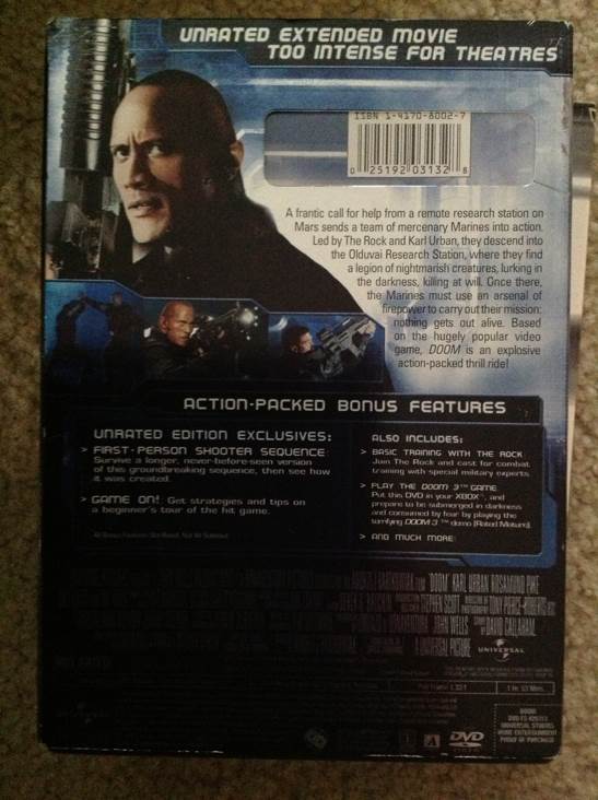 Doom Laser Disc movie collectible [Barcode 025192031328] - Main Image 2