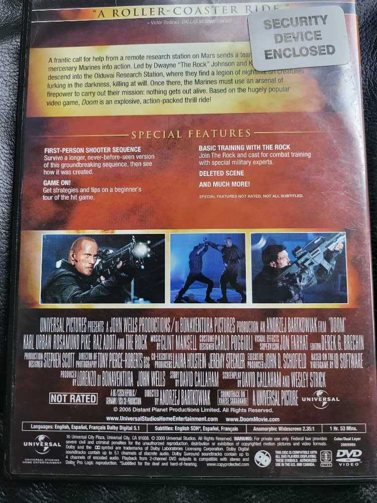 Doom - Extended Edition  DVD movie collectible [Barcode 032100000024] - Main Image 2