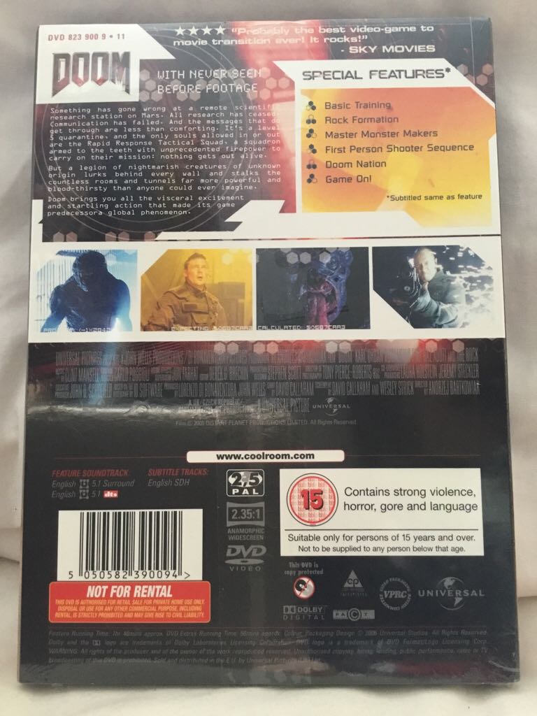 Doom DVD movie collectible [Barcode 5050582390094] - Main Image 2