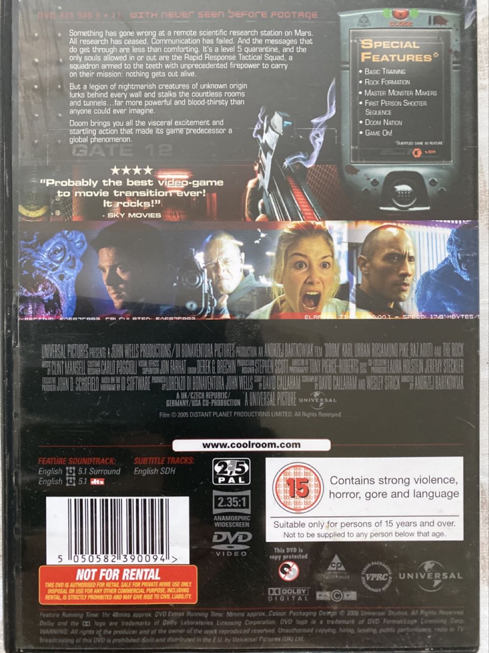 Doom DVD movie collectible [Barcode 5050582390094] - Main Image 3