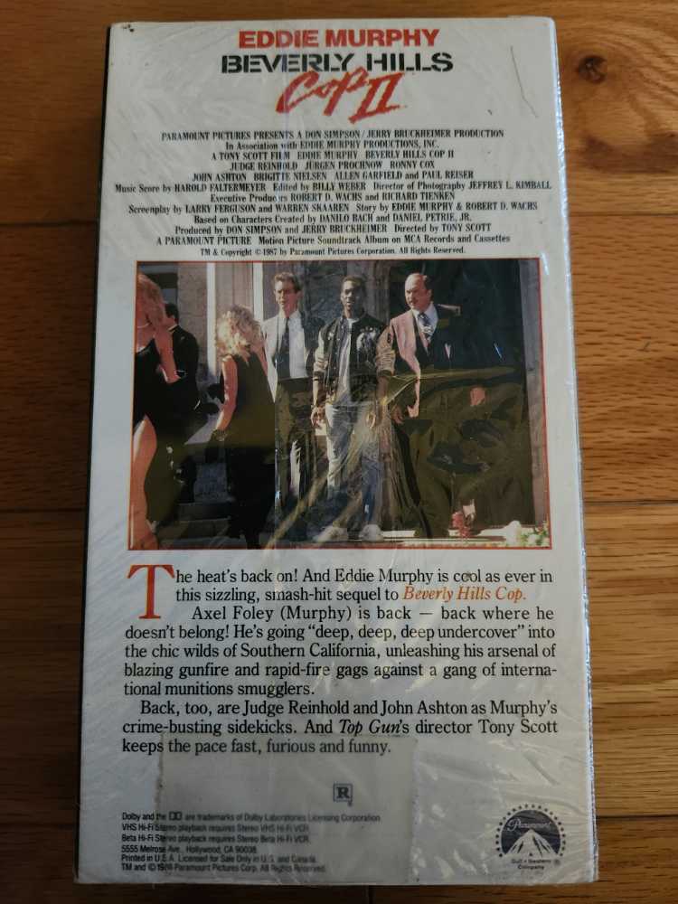 Beverly Hills Cop II VHS movie collectible [Barcode 031504018604] - Main Image 3