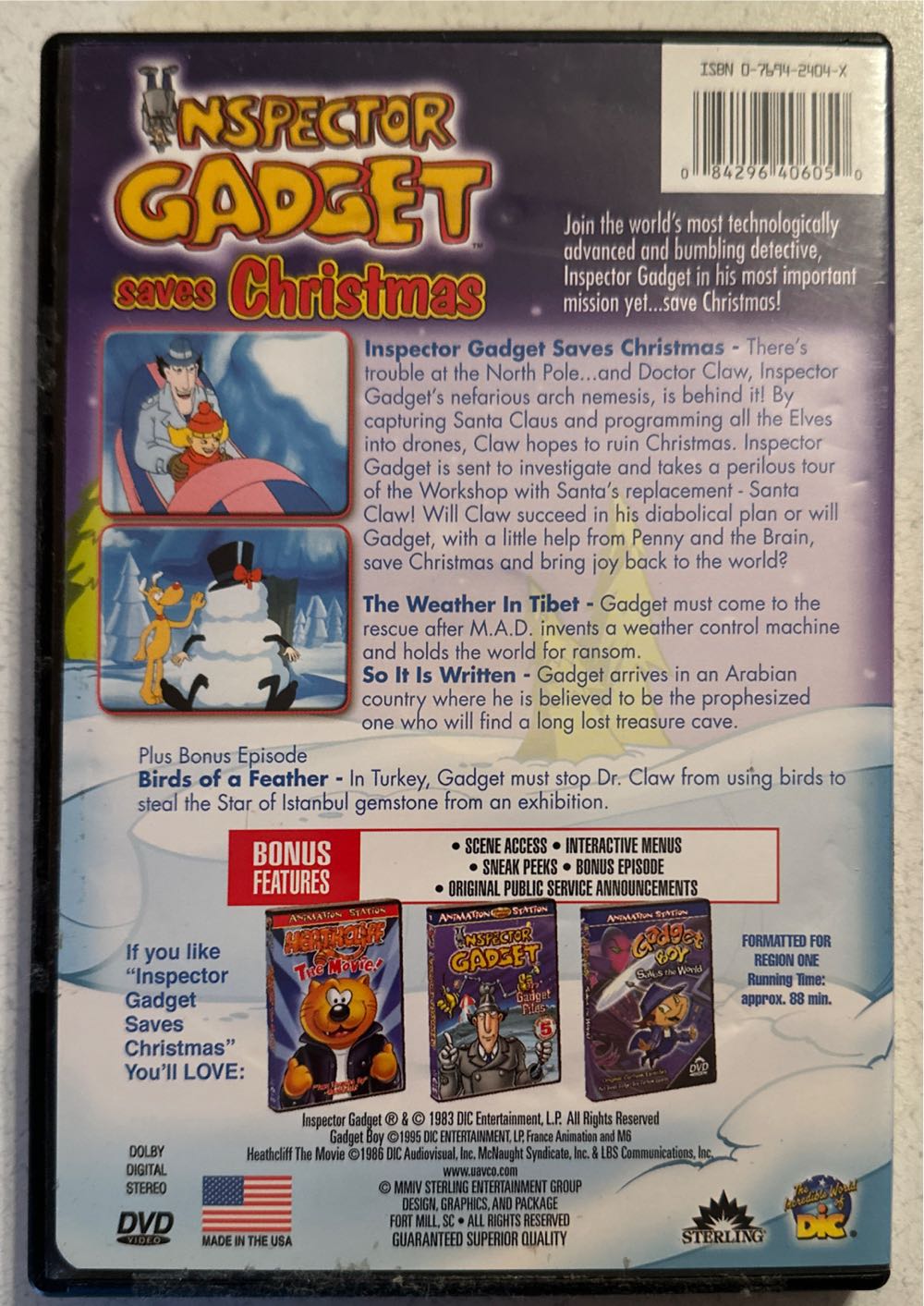 Inspector Gadget Saves Christmas DVD movie collectible [Barcode 084296406050] - Main Image 3