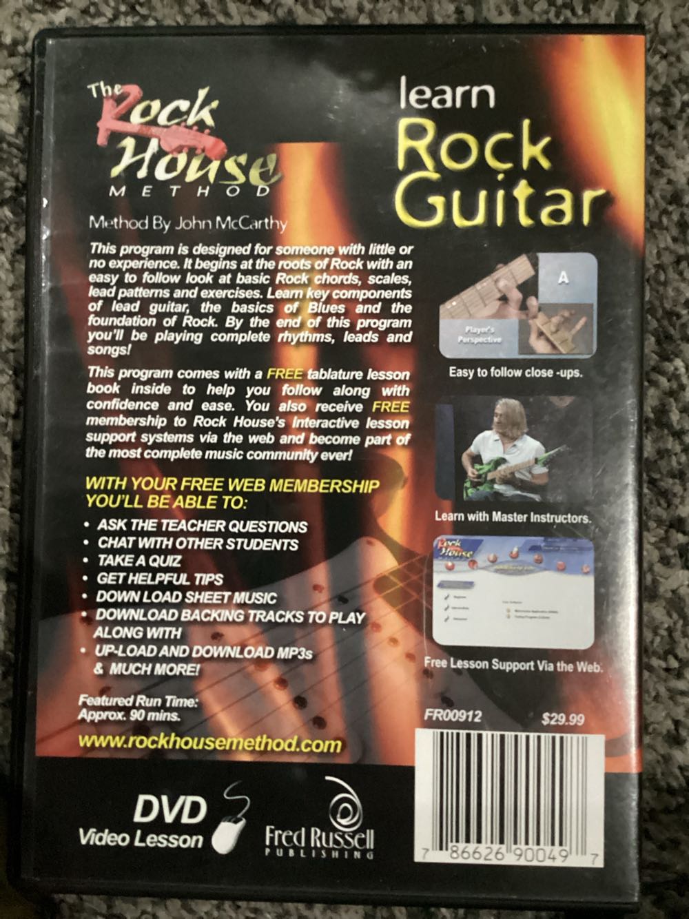 INSTRUCTIONAL : Learn Rock Guitar: Beginner - 2nd Edition DVD movie collectible [Barcode 786626900497] - Main Image 2