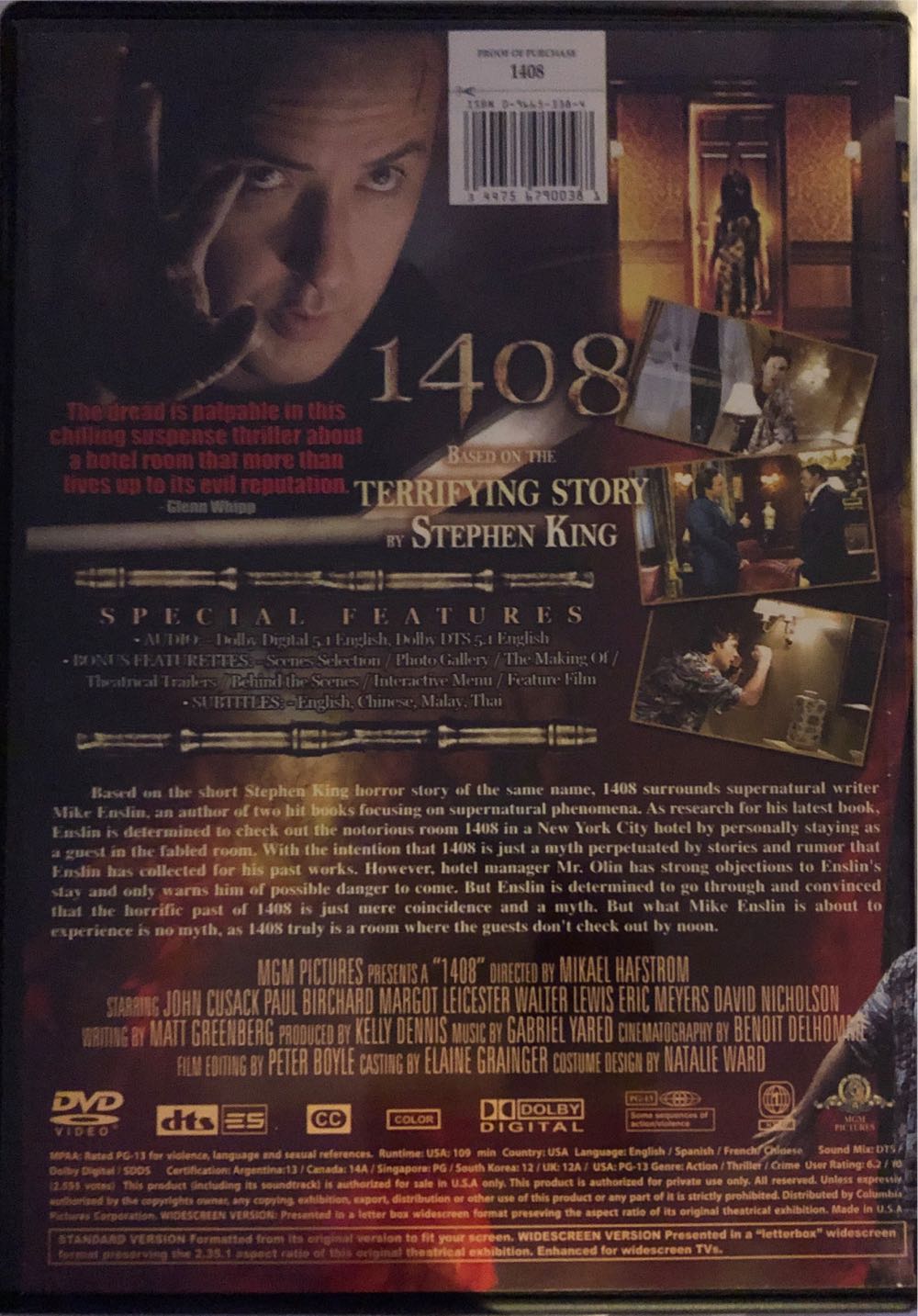 1408 DVD movie collectible [Barcode 7350019704578] - Main Image 4