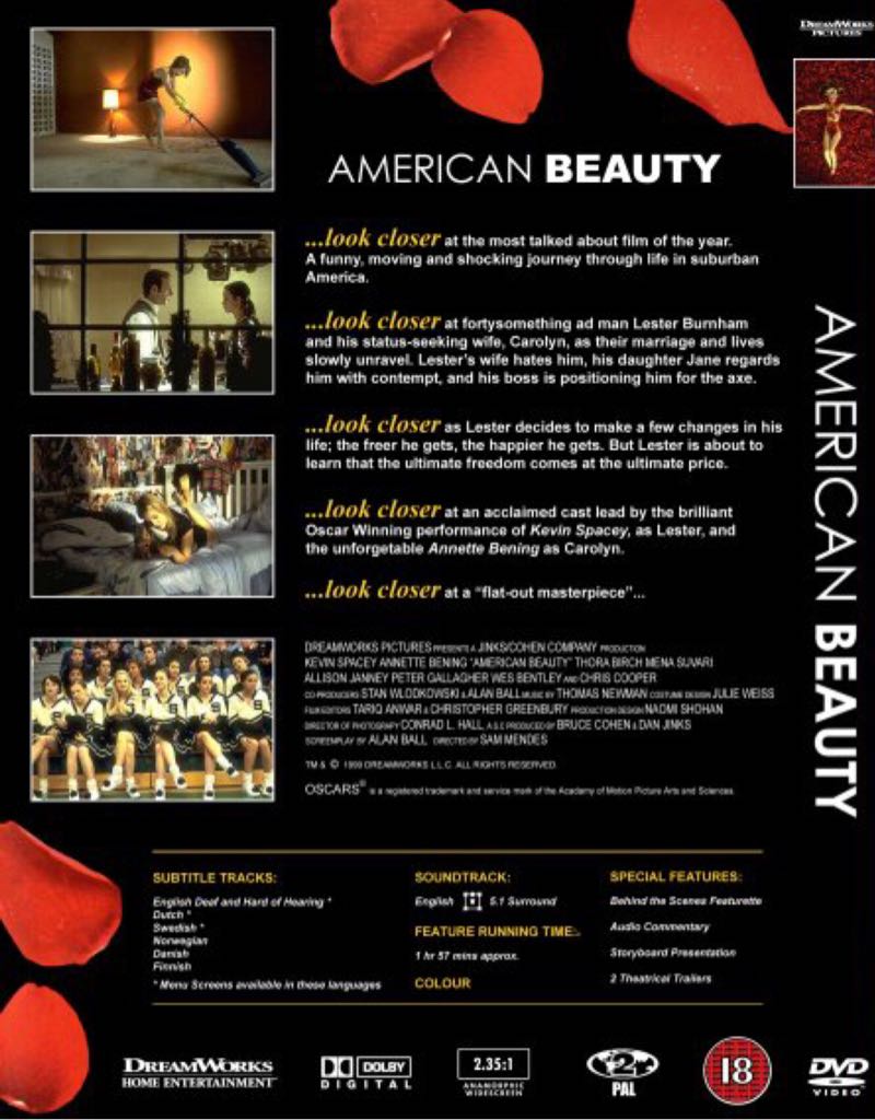American Beauty Digital Copy movie collectible [Barcode 032429112057] - Main Image 2