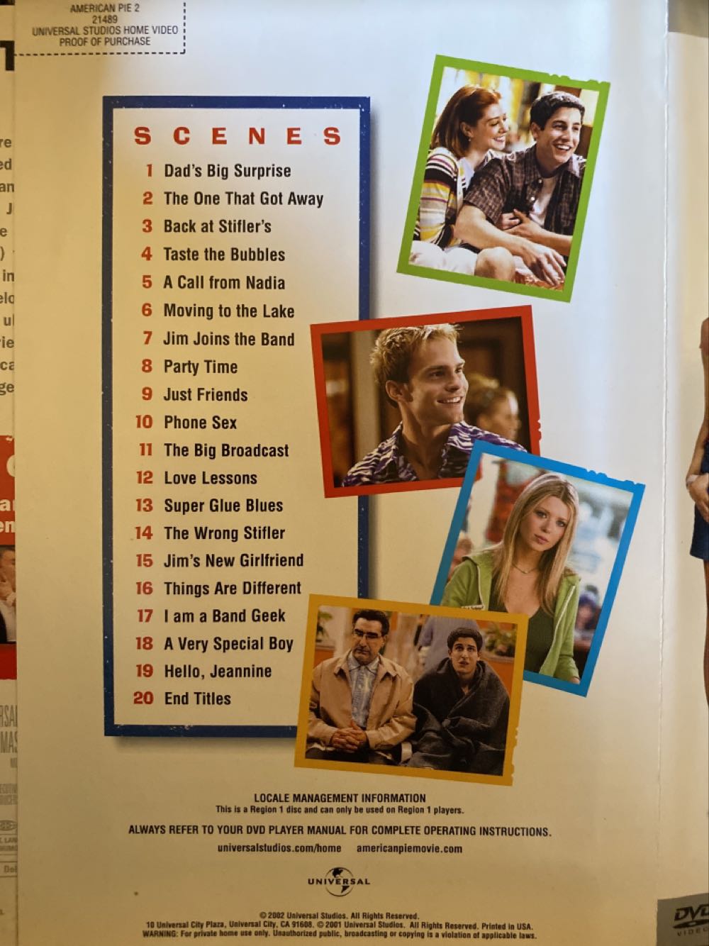 American Pie 2 DVD movie collectible [Barcode 025192148927] - Main Image 3