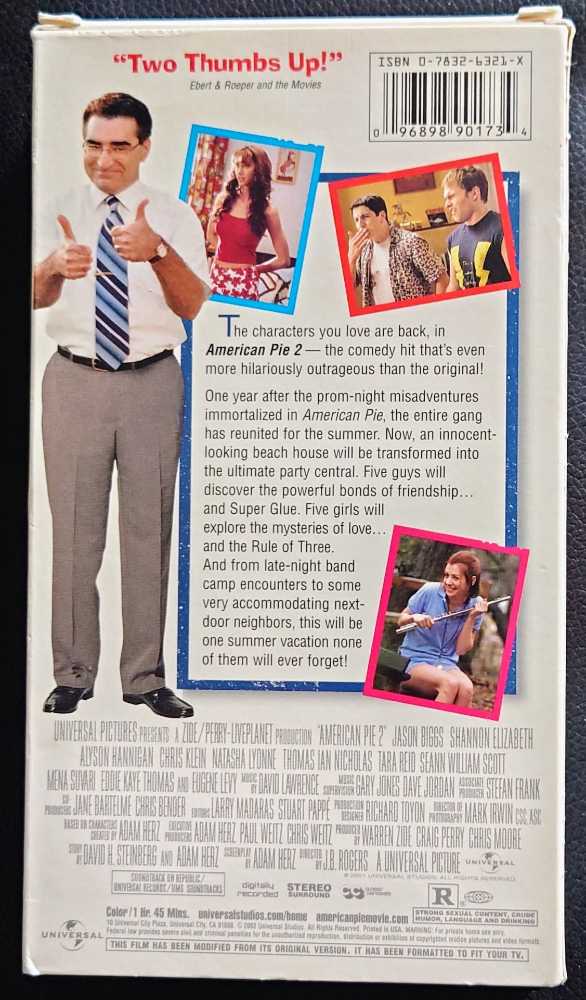 American Pie 2 VHS movie collectible [Barcode 096898901734] - Main Image 2