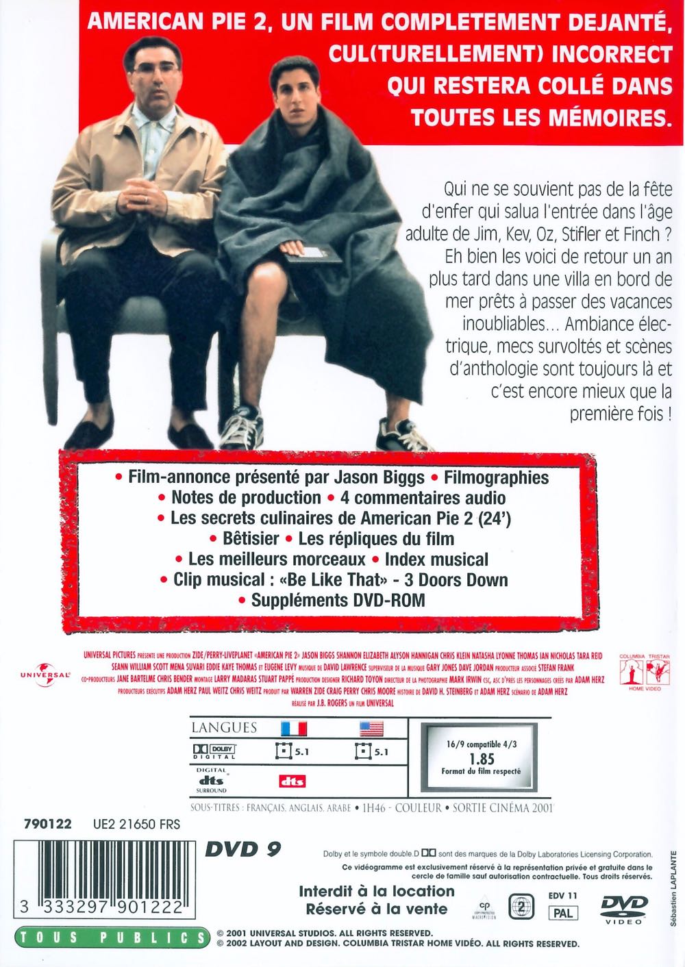 American Pie 2 DVD movie collectible [Barcode 3333297192408] - Main Image 2