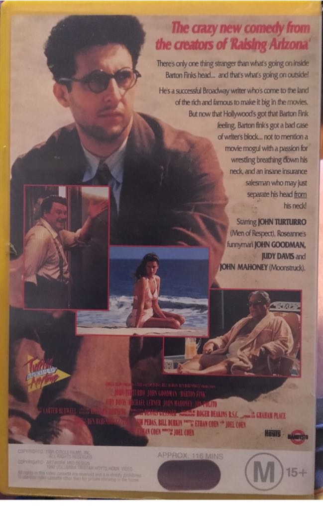 Barton Fink VHS movie collectible [Barcode 3700301001320] - Main Image 2