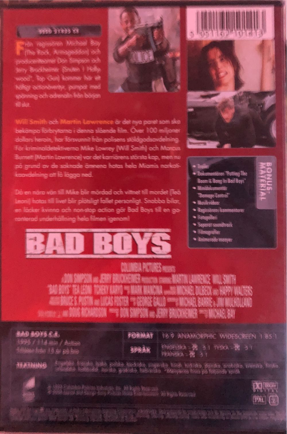 Bad Boys DVD movie collectible [Barcode 5051162101413] - Main Image 2