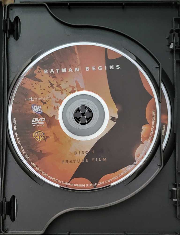 Batman Begins DVD movie collectible [Barcode 1256973216] - Main Image 3
