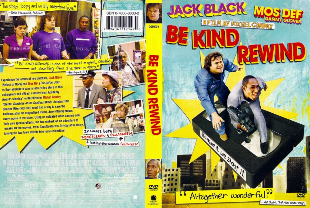 Be Kind Rewind DVD movie collectible [Barcode 794043122385] - Main Image 2