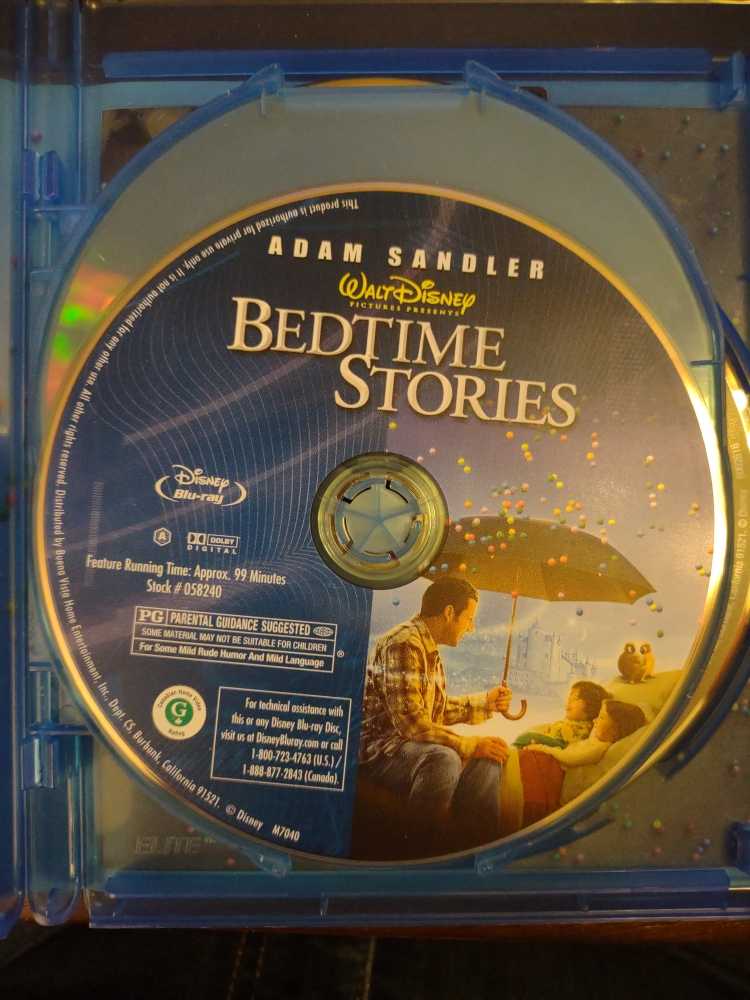 * BR : Bedtime Stories Blu-ray movie collectible [Barcode 786936773408] - Main Image 3