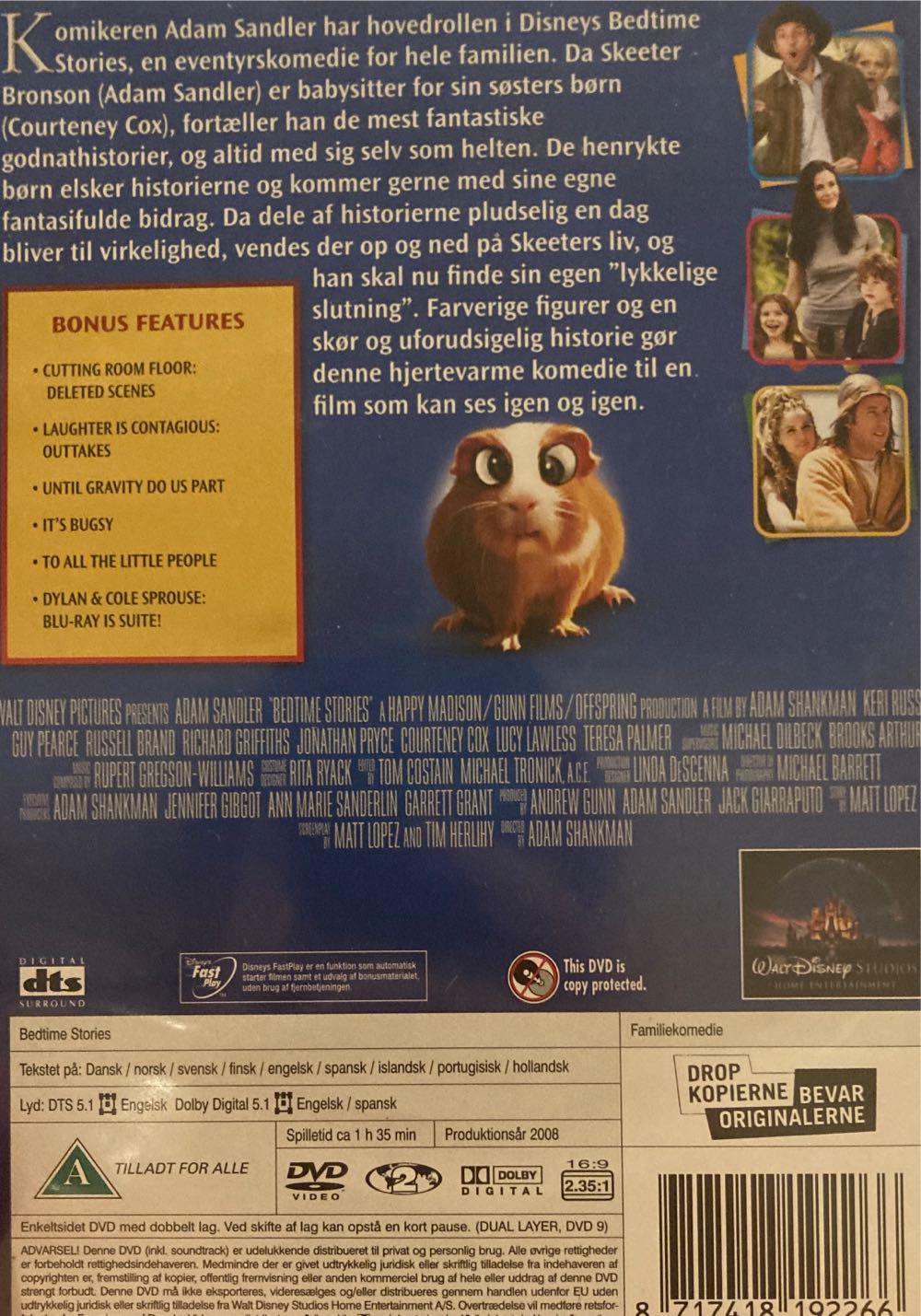 Bedtime Stories DVD movie collectible [Barcode 8717418192266] - Main Image 2
