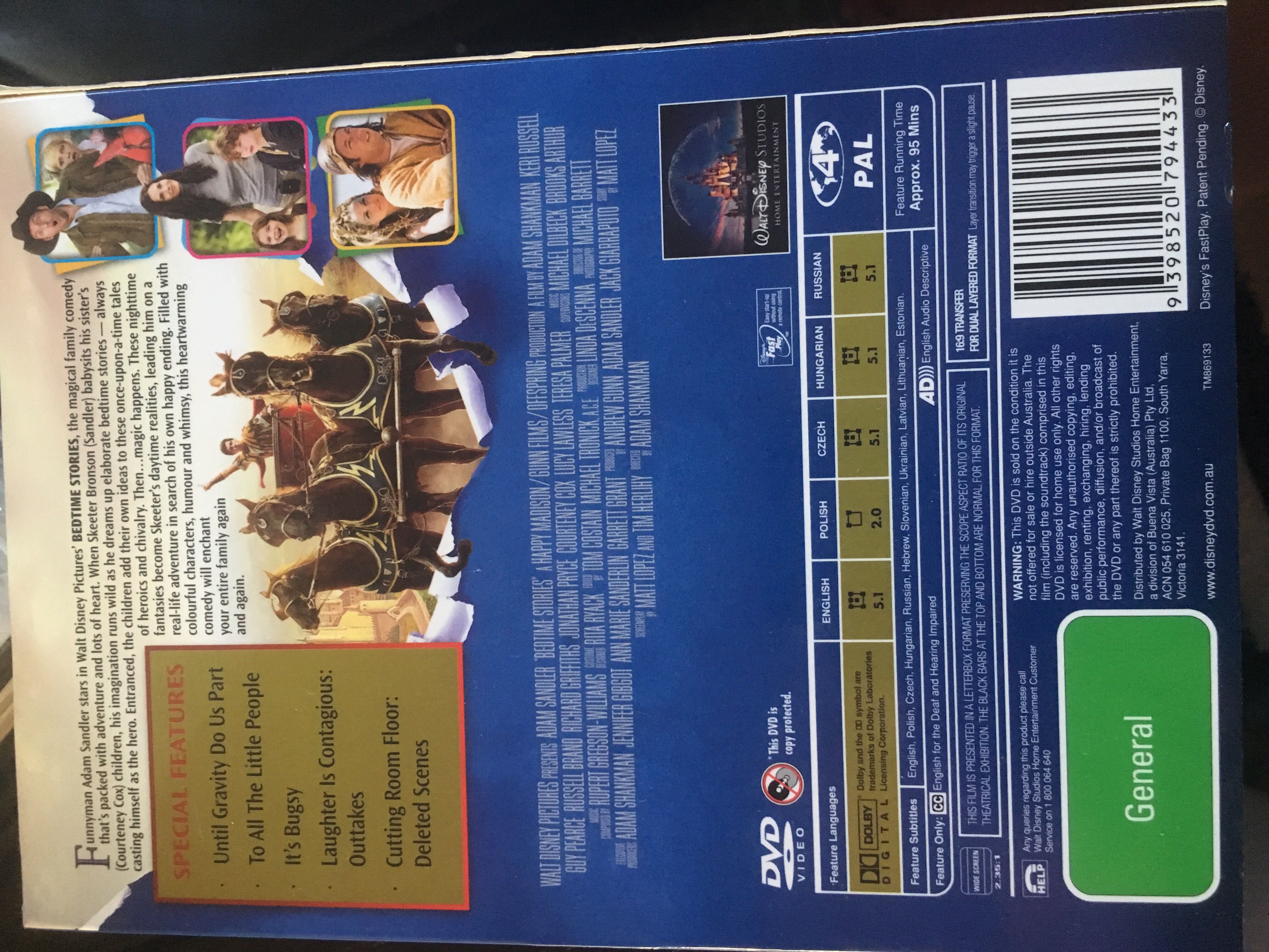 Bedtime Stories Digital Copy movie collectible [Barcode 9398520794433] - Main Image 2