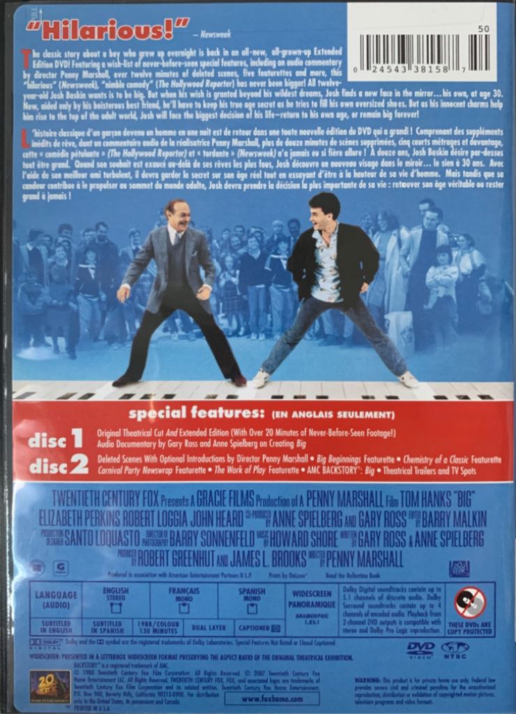 Big DVD movie collectible [Barcode 5707020016589] - Main Image 2