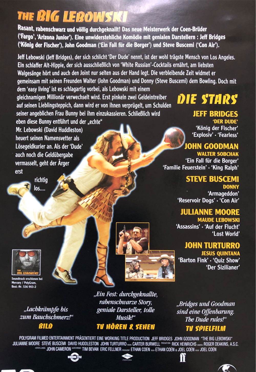 The Big Lebowski DVD movie collectible [Barcode 4040884006244] - Main Image 2