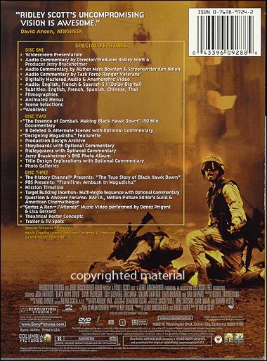 Black Hawk Down Blu-ray movie collectible - Main Image 2