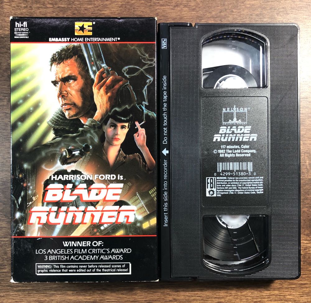 Blade Runner VHS movie collectible [Barcode 042995138030] - Main Image 4