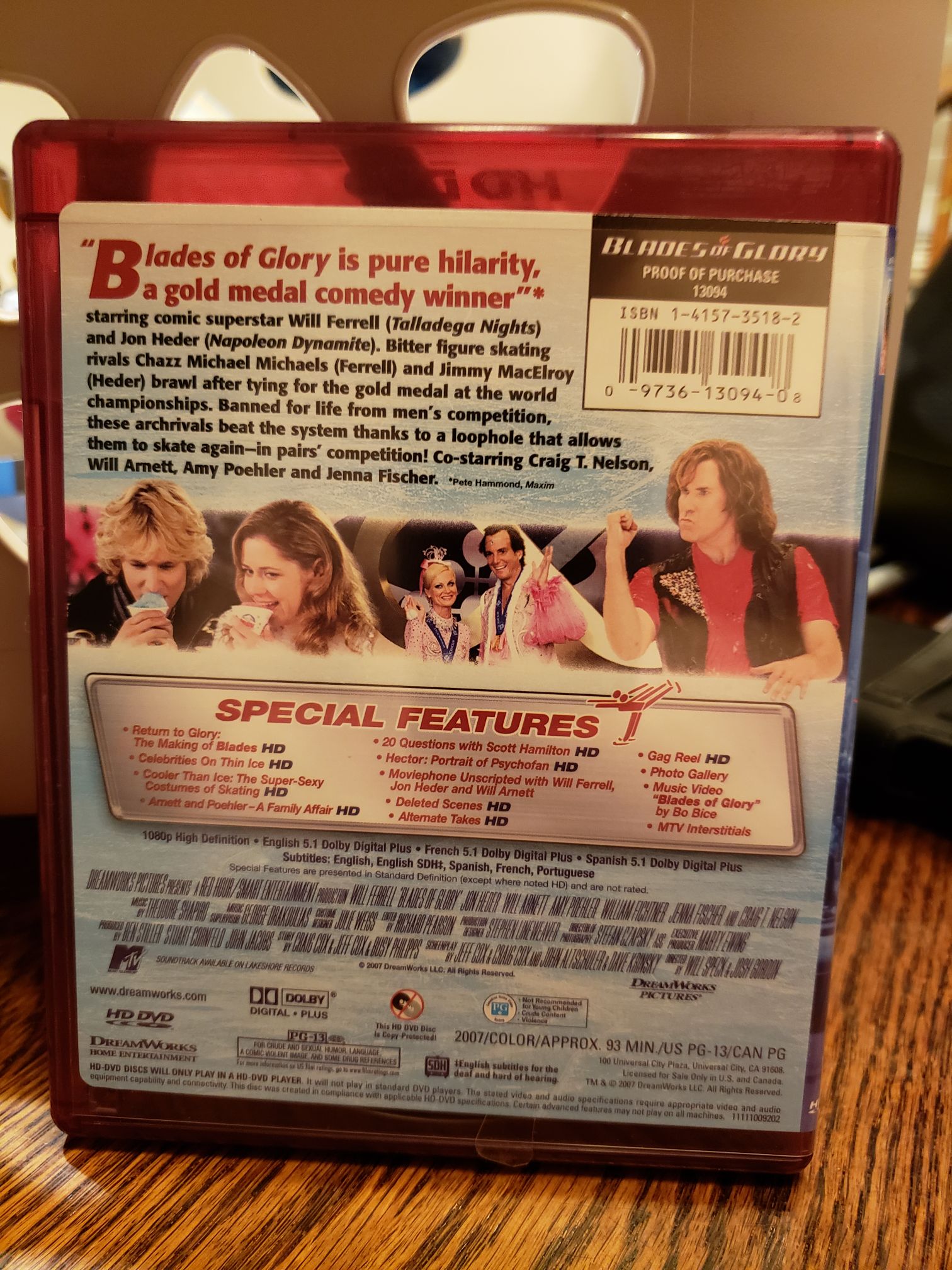 Blades of Glory HD DVD movie collectible [Barcode 097361309408] - Main Image 2