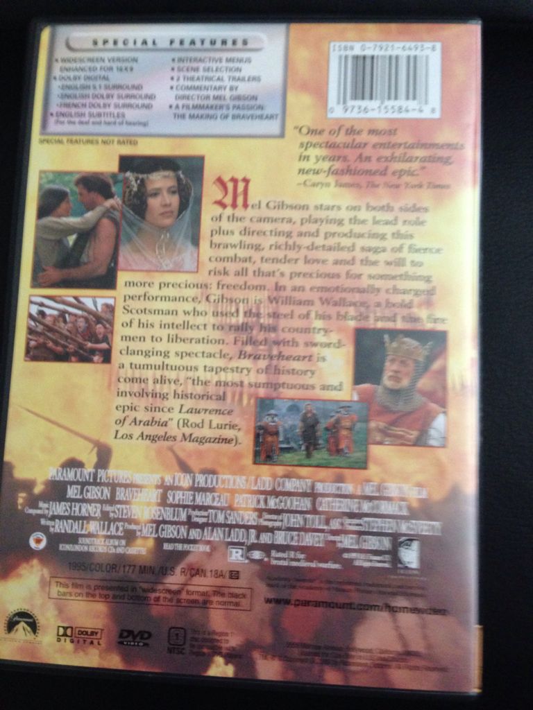 Braveheart Blu-ray movie collectible [Barcode 4010232050625] - Main Image 2