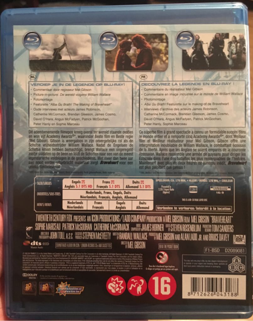 Braveheart Blu-ray movie collectible - Main Image 2