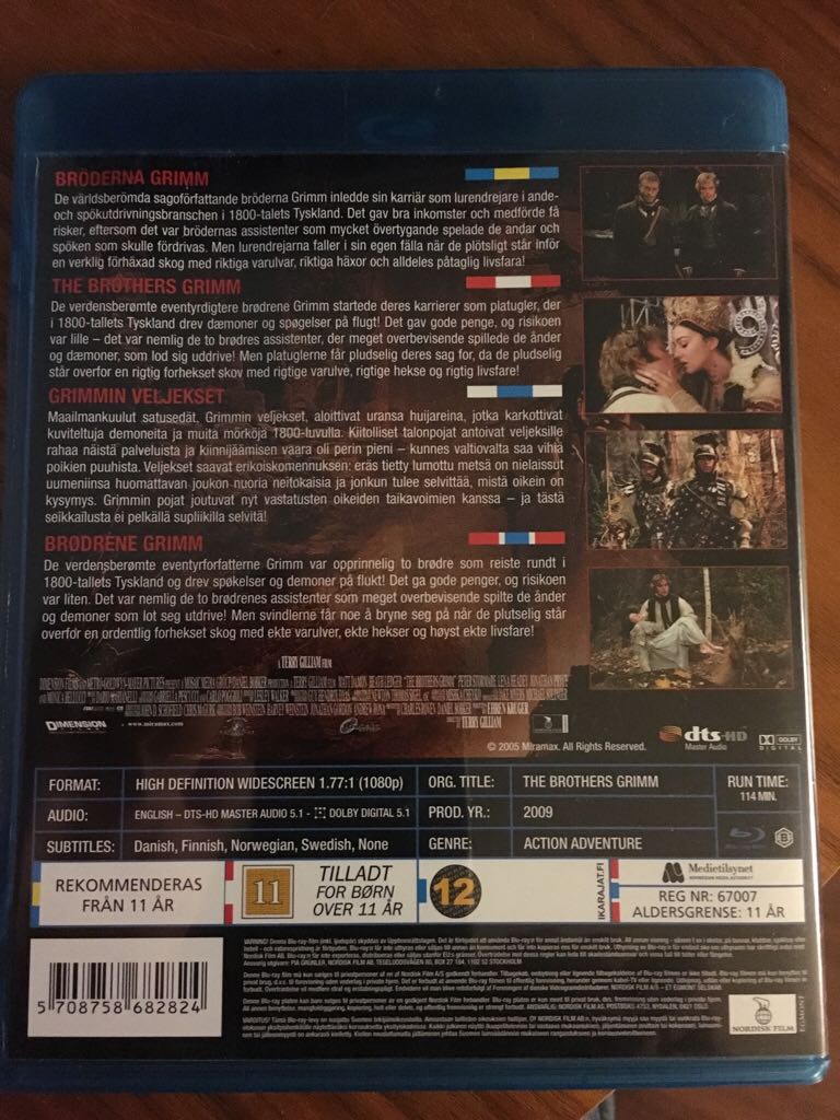 Brothers Grimm Blu-ray movie collectible [Barcode 5708758682824] - Main Image 2