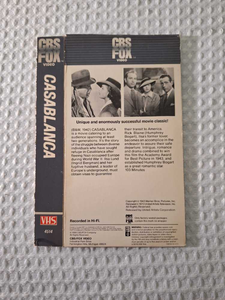 Casablanca-Disc 2 DVD movie collectible [Barcode 012162500779] - Main Image 2