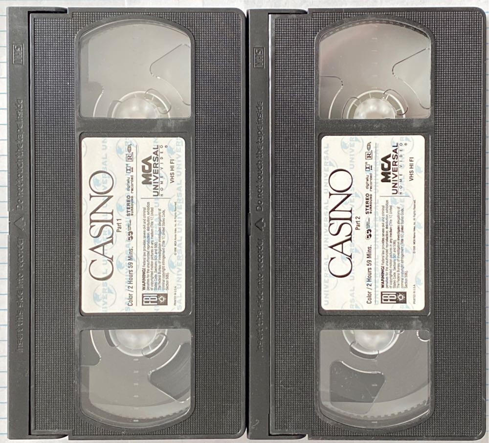 Casino VHS movie collectible [Barcode 096898259231] - Main Image 3