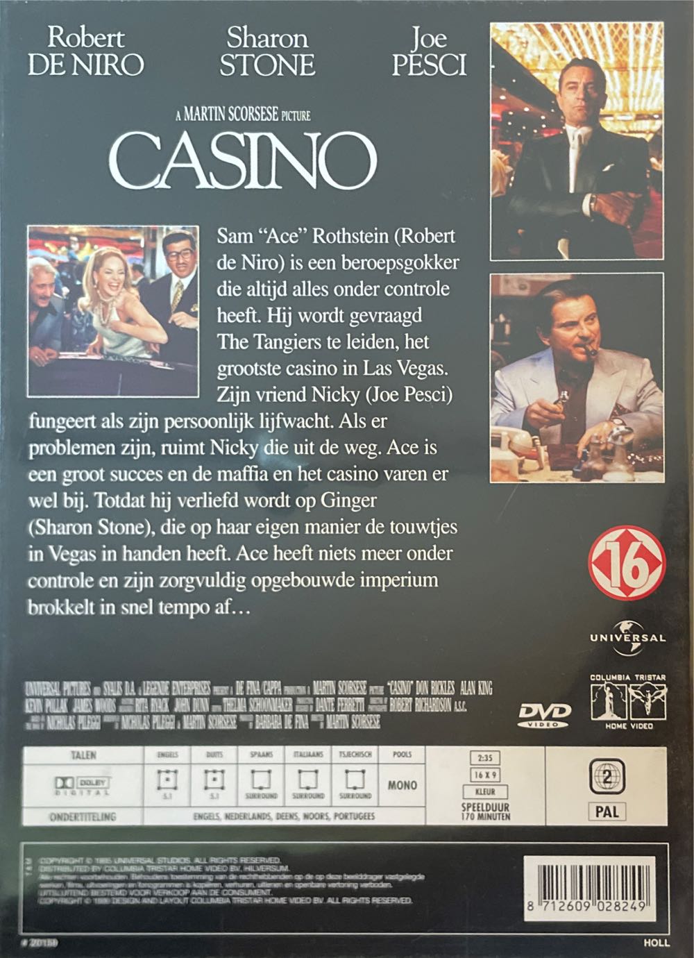Casino -VUDU DVD movie collectible [Barcode 8712609028249] - Main Image 2