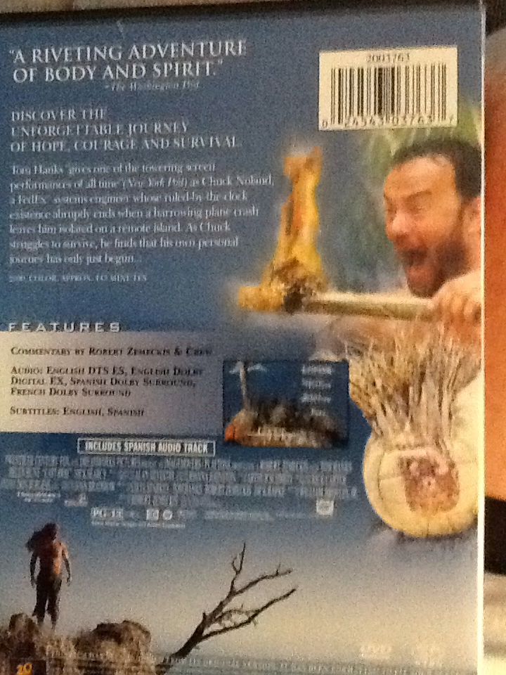 Cast Away DVD movie collectible [Barcode 024543037637] - Main Image 2